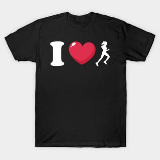 I Love Running T-Shirt